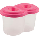 Double spill-proof paint cup K17-1142-10, pink Double spill-proof paint cup K17-1142-10, pink