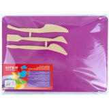 Modeling set Kite K17-1140-10, baseplate and 3 different modeling tools, pink Modeling set Kite K17-1140-10, baseplate and 3 different modeling tools, pink
