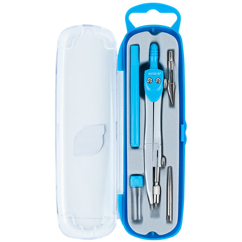 Drawing instruments set, blue Kite K18-384-07