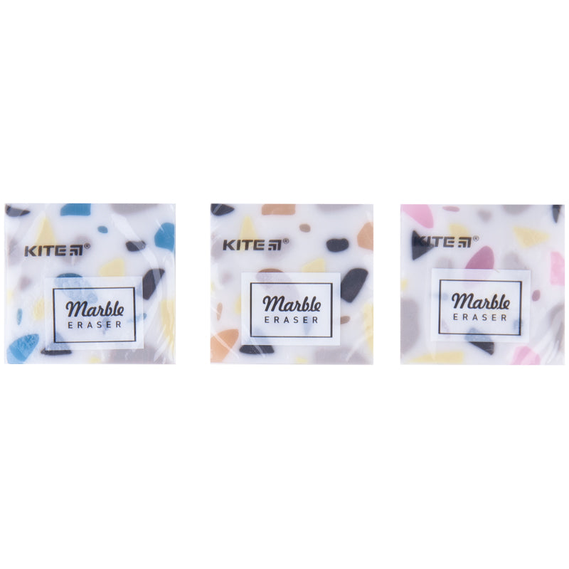 Гумка кольорова Kite "Marble" K20-021, асорті