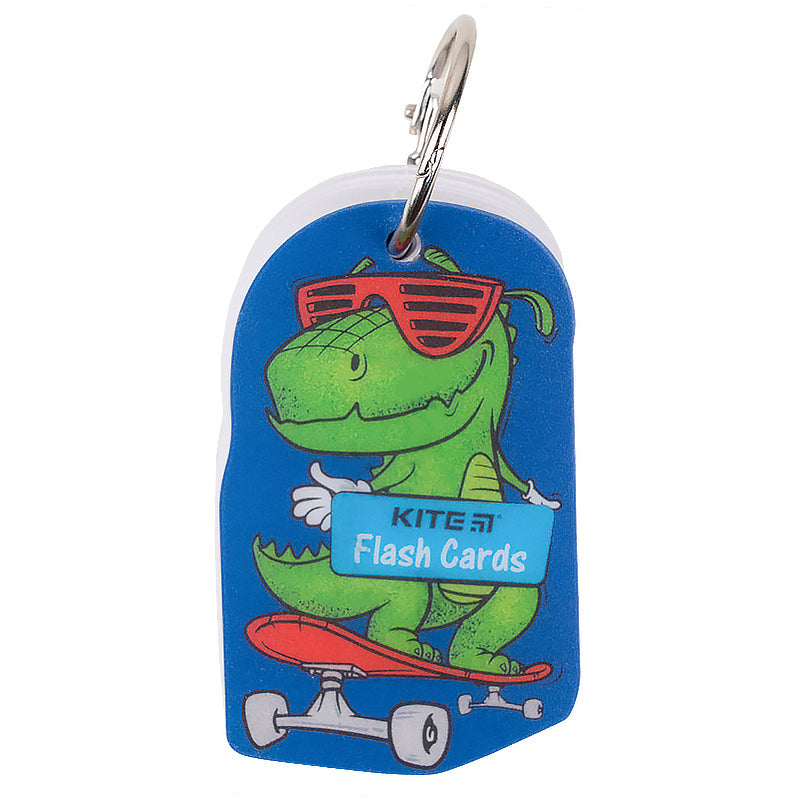 Cards for foreign language words Kite Dinosaur K21-358-3, 80 sheets