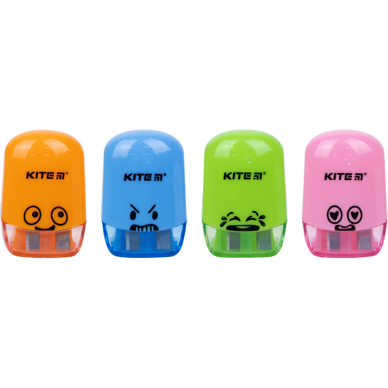 Точилка з контейнером Kite Emotions K21-367, асорті