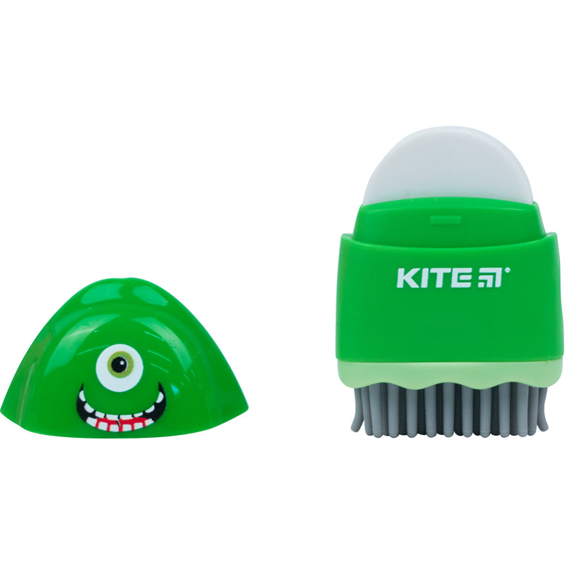 Точилка з контейнером та гумкою Kite Faces K21-365, асорті