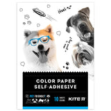 Color paper self-adhesive Kite Dogs K22-294, A5, 10 sheets/10 colors Color paper self-adhesive Kite Dogs K22-294, A5, 10 sheets/10 colors