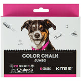 Крейда кольорова Kite Dogs Jumbo K22-073, 6 кольорів Крейда кольорова Kite Dogs Jumbo K22-073, 6 кольорів