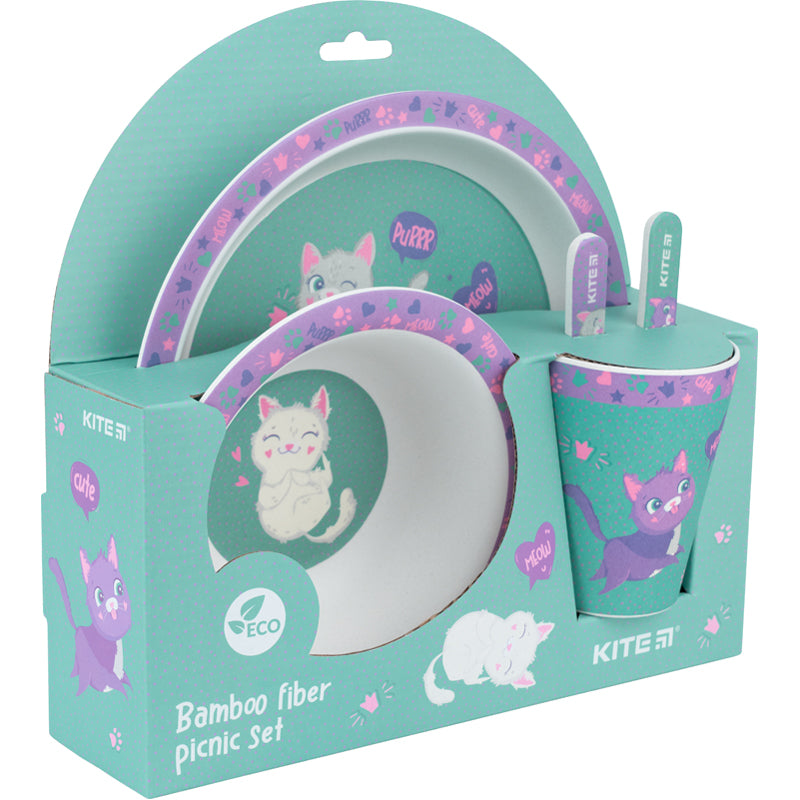 Bamboo dish set Kite K22-313-02, 5 pcs