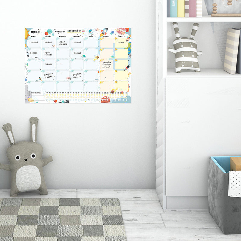 Wall-mounted monthly planner Kite Space K22-470-1, А3