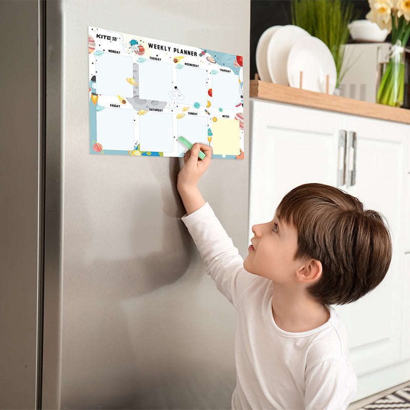 Wall-mounted weekly planner Kite Space K22-471-1, А4