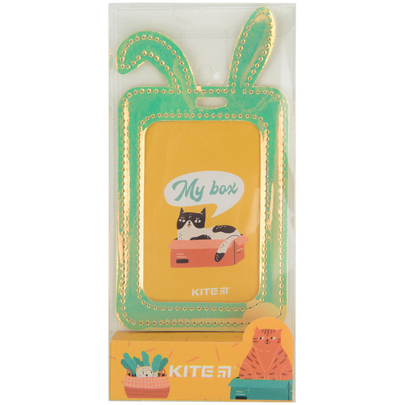 Бейдж Kite Bunny K22-449-03, з голографічним ефектом, зелений