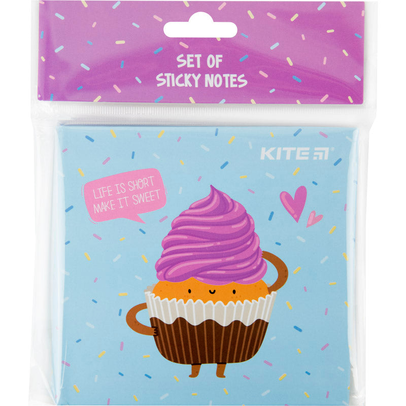 Sticky notes Kite Sweet muffin K22-477, set