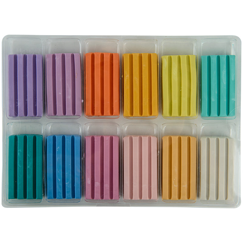 Wax-based modeling clay Kite Fantasy Pastel K22-1086-2P, 12 colors, 240 g