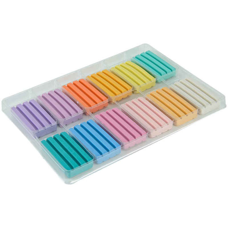 Wax-based modeling clay Kite Fantasy Pastel K22-1086-2P, 12 colors, 240 g