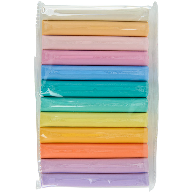 Wax-based modeling clay Kite Fantasy Pastel K22-086-2P, 12 colors, 200 g