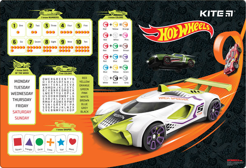 Desktop pad Kite Hot Wheels HW23-207