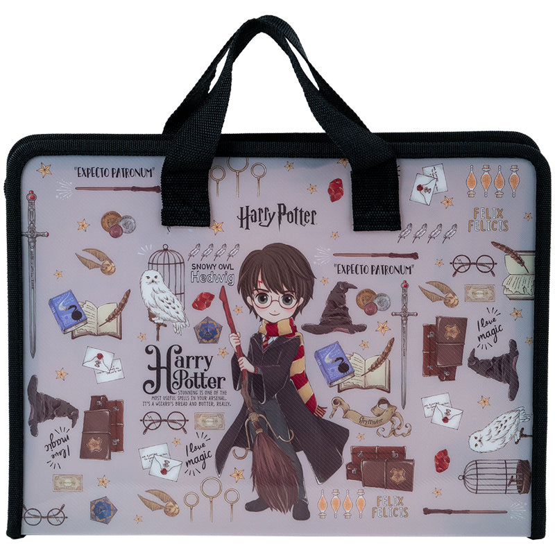 Folder-briefcase with zipper Kite Harry Potter HP23-202, 1 compartment, A4