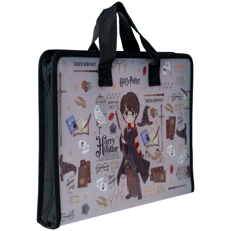 Folder-briefcase with zipper Kite Harry Potter HP23-202, 1 compartment, A4
