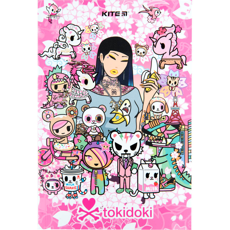 Notebook Kite tokidoki TK23-193-1, thermobinder, А5, 64 sheets, blank