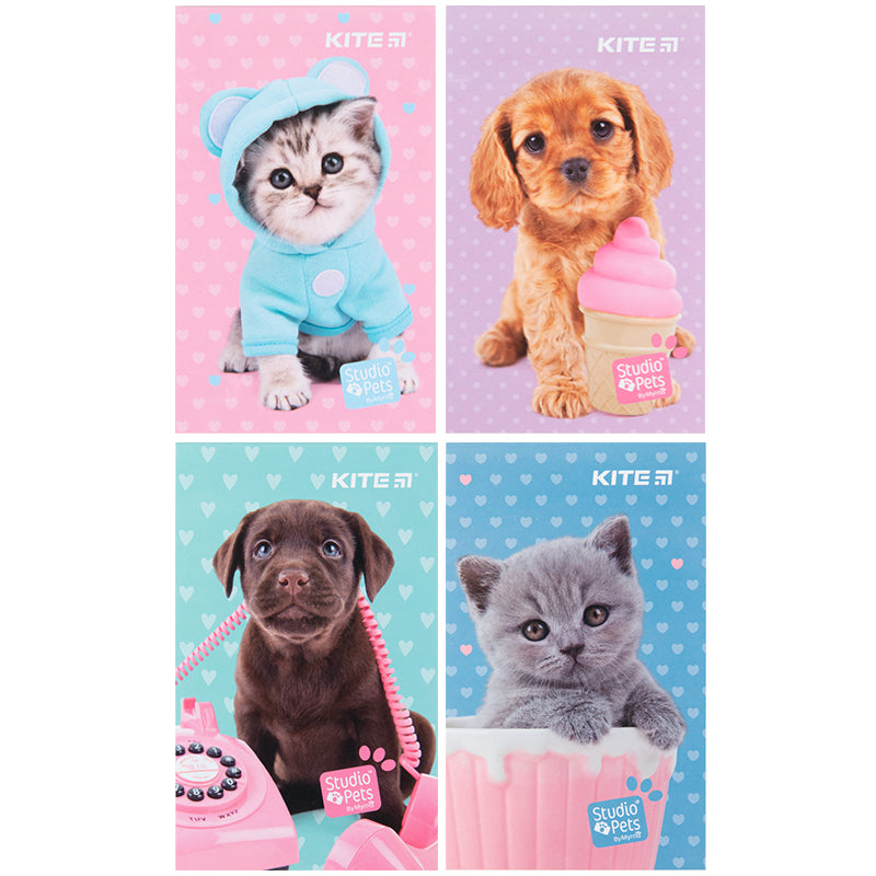 Блокнот-планшет Kite Studio Pets SP23-195, A6, 50 аркушів, нелінований