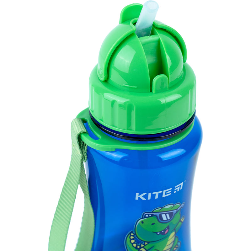 Water bottle Kite Dino K23-399-2, 350 ml, blue
