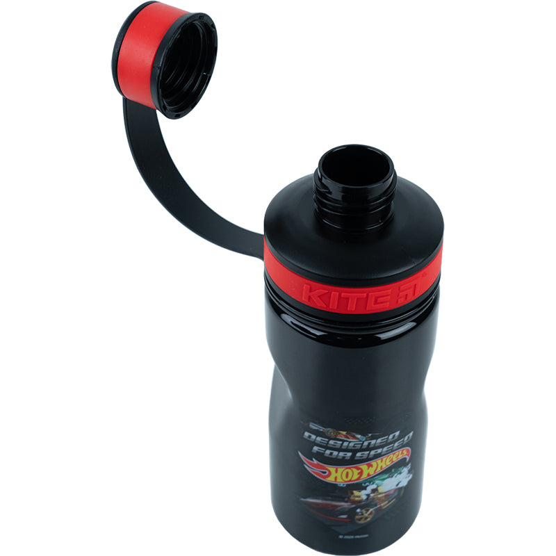 Water bottle Kite Hot Wheels HW23-397, 500 ml, black