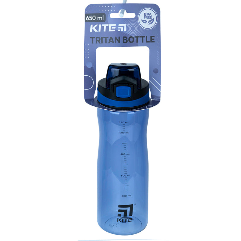 Water bottle Kite K23-395-3, 650 ml, dark blue