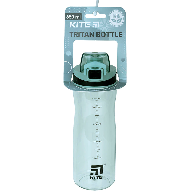 Water bottle Kite K23-395-4, 650 ml, dark green