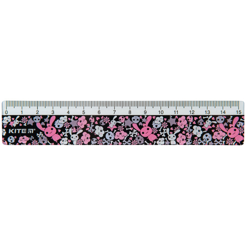 Ruler plastic Kite K23-090-2, 15 cm