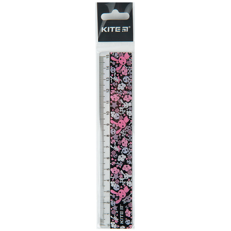 Ruler plastic Kite K23-090-2, 15 cm