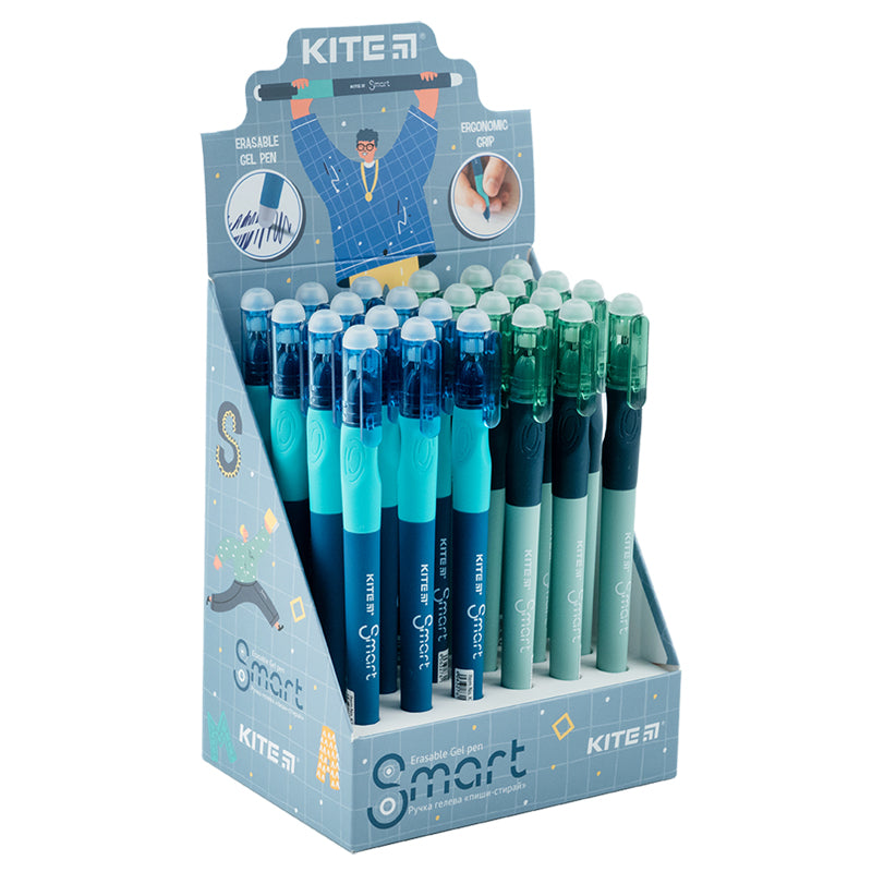 Gel pen "write-erase" Kite Smart K23-098-1, blue