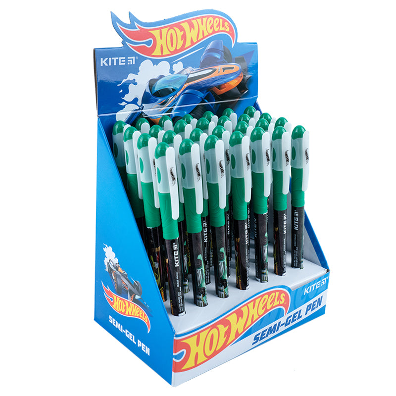 Ручка масляна Kite Hot Wheels HW23-033, синя