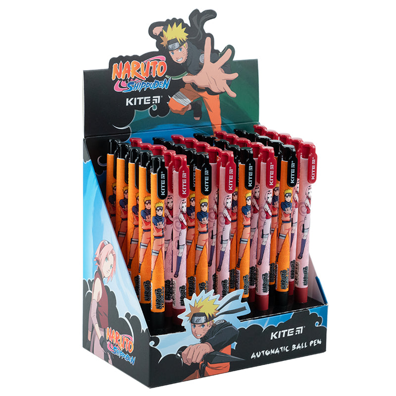 Ballpoint pen Kite Naruto NR23-363, retractable, blue