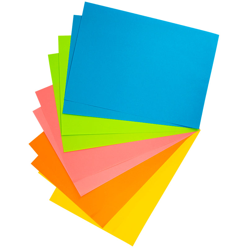 Color neon paper Kite Naruto NR23-252, A4, 10 sheets/5 colors