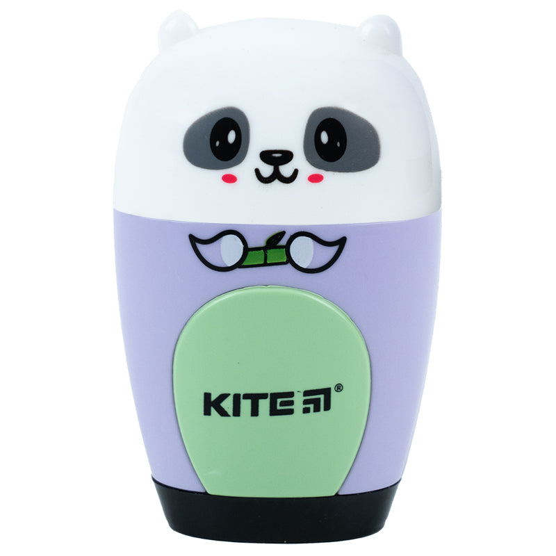 Sharpener with container and eraser Kite Jungle K23-366, assorted