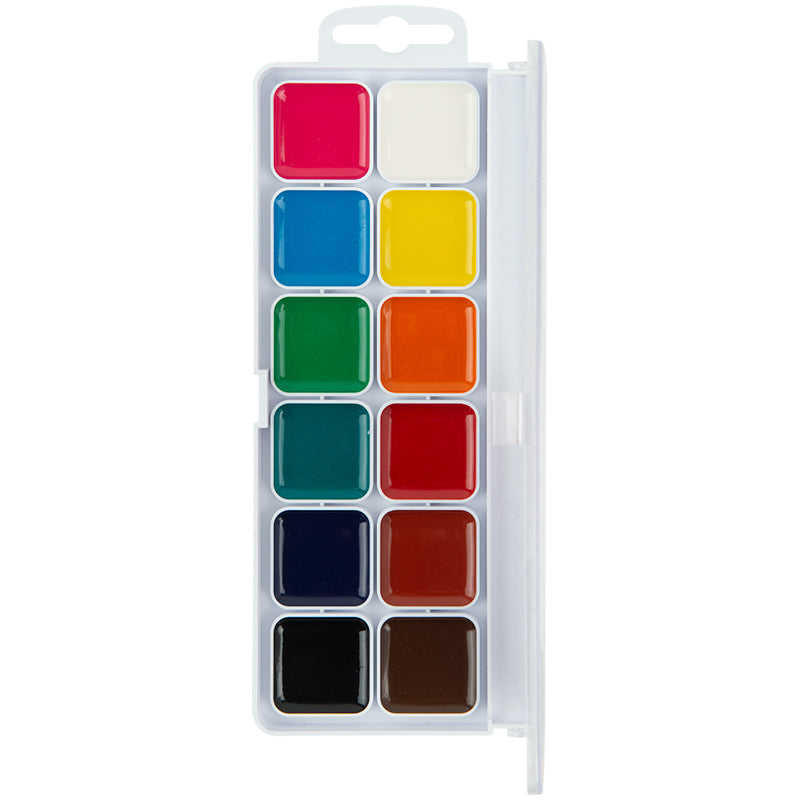 Watercolor paints Kite Dogs K23-061, 12 colors