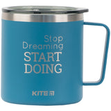 Thermomug Kite Stop dreaming Start doing K22-379-02-2, 400 ml, blue Thermomug Kite Stop dreaming Start doing K22-379-02-2, 400 ml, blue