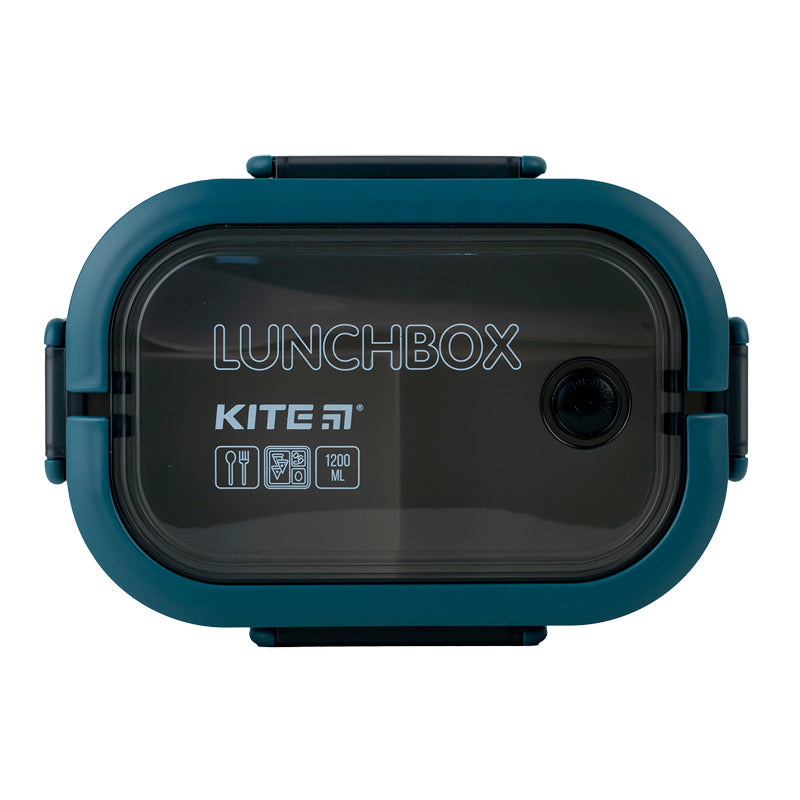 Ланчбокс з розділювачем Kite K23-184-2, 1200 мл, зелений