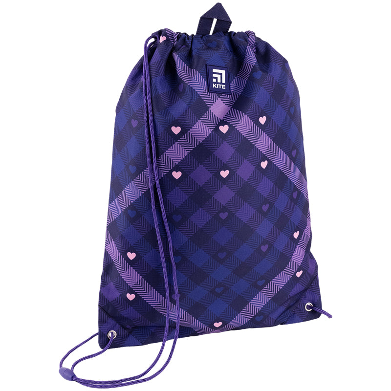 Shoe bag Kite Check and Hearts K24-600M-1