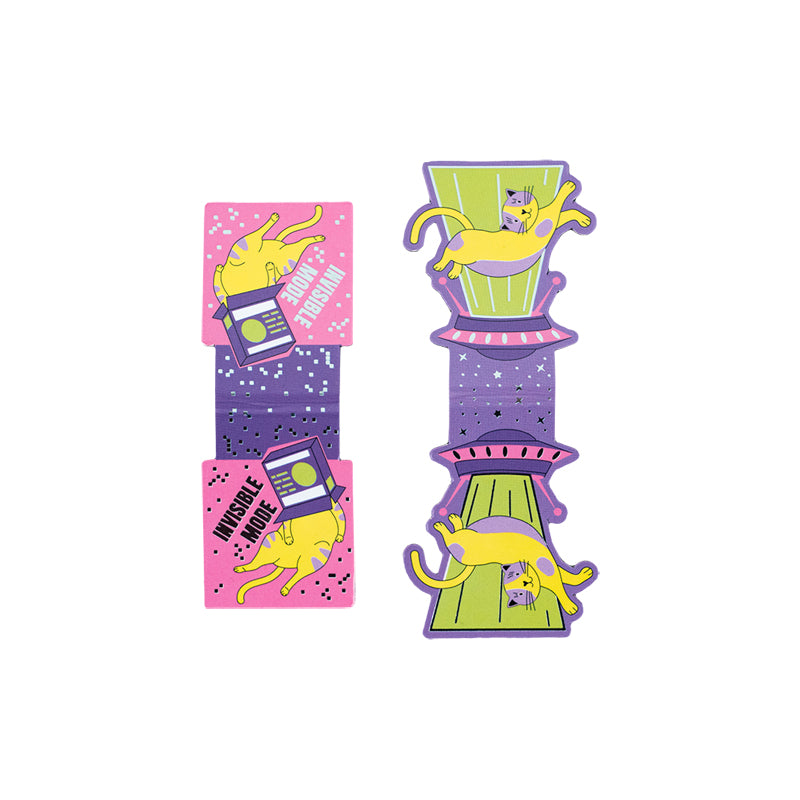 Set of magnetic bookmarks with shaped clips Kite Cat K24-495-2