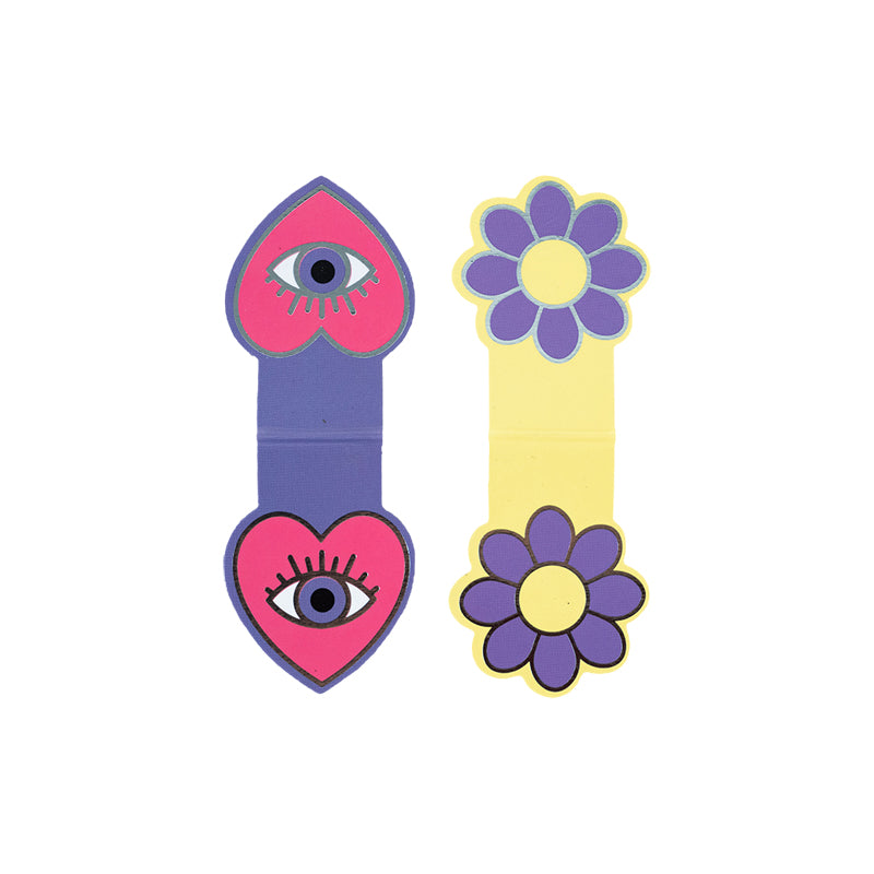 Set of magnetic bookmarks with shaped clips Kite Letter K24-495-4