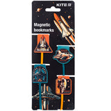 Set of magnetic bookmarks with ribbon Kite Space K24-497 Set of magnetic bookmarks with ribbon Kite Space K24-497