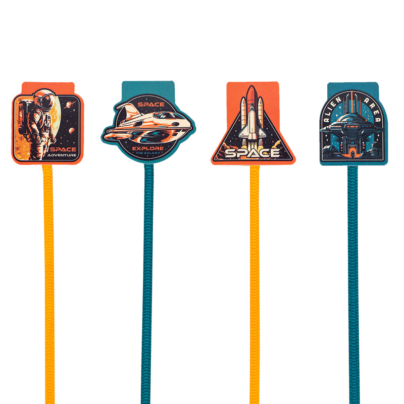 Set of magnetic bookmarks with ribbon Kite Space K24-497