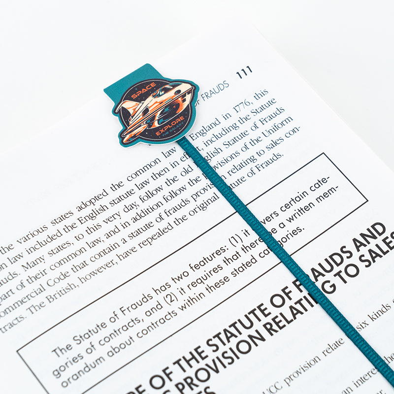 Set of magnetic bookmarks with ribbon Kite Space K24-497