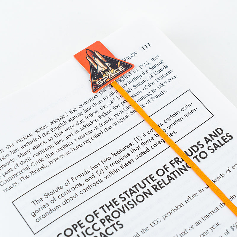 Set of magnetic bookmarks with ribbon Kite Space K24-497