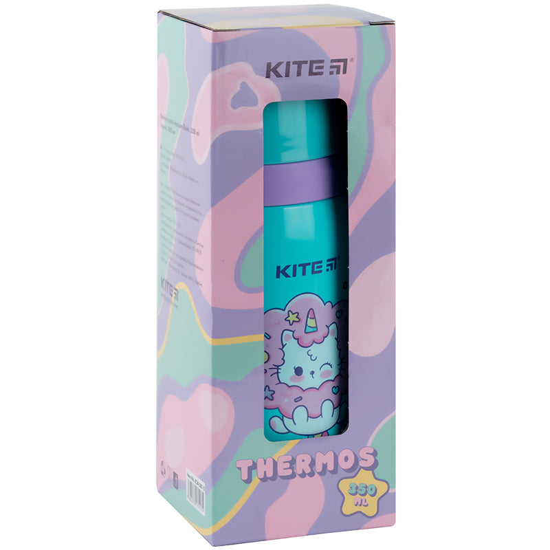 Thermos Kite Rainbow Catcorn K24-301-2, 350 ml