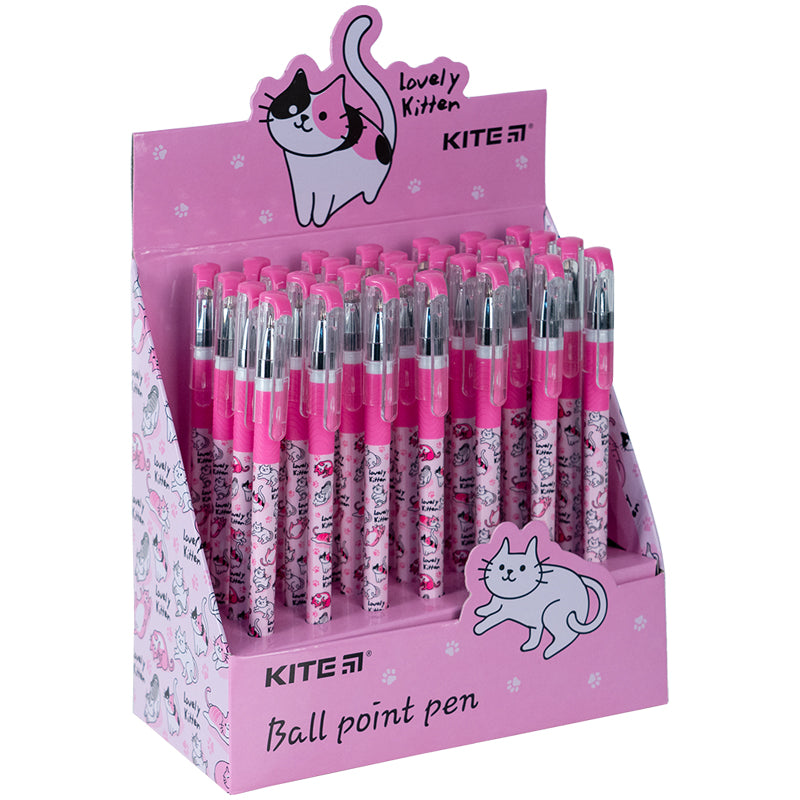 Ручка кулькова Kite Lovely Kitten K24-032-2, синя