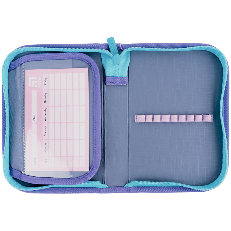 Pencil case without stationery Kite Catsline K24-621-3, 1 compartment, 1 fold