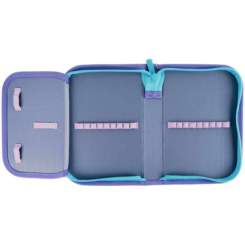 Pencil case without stationery Kite Catsline K24-621-3, 1 compartment, 1 fold