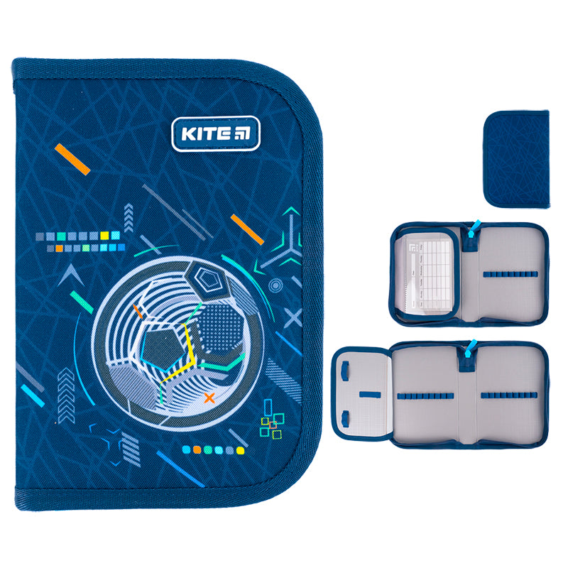 Pencil case without stationery Kite K24-621-8, 1 compartment, 1 fold