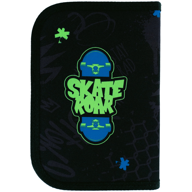 Pencil case without stationery Kite Roar K24-622-4, 1 compartment, 2 folds