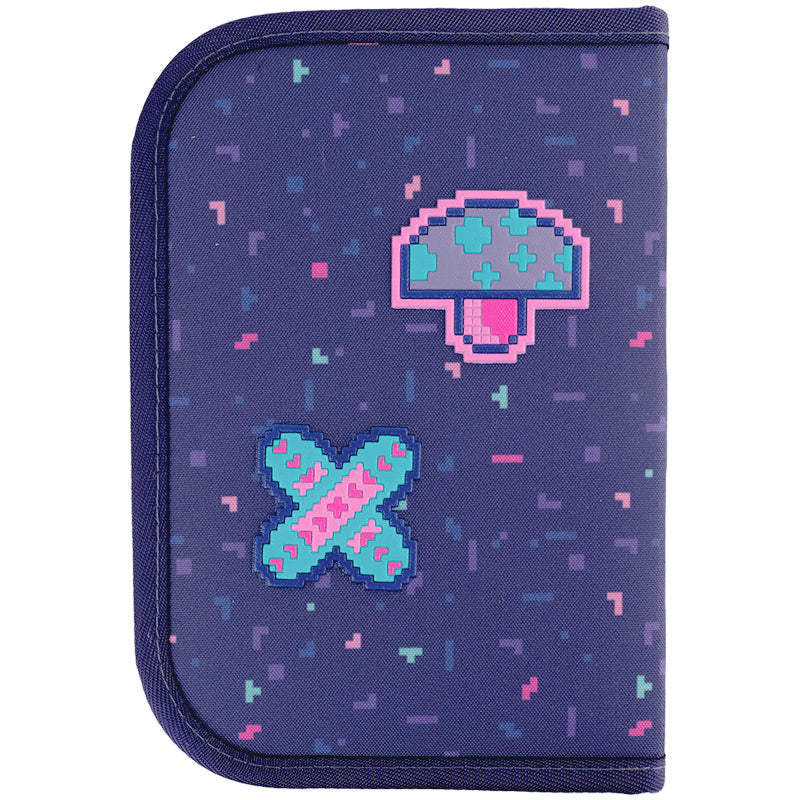 Пенал без наповнення Kite Pixel Love K24-622-5, 1 відділення, 2 відвороти